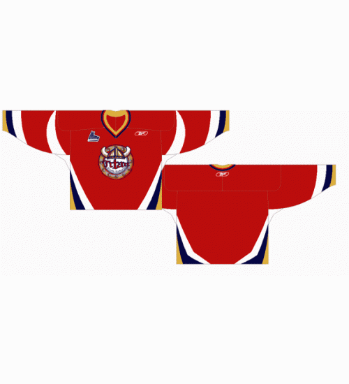 Custom QMJHL Acadie Bathurst Titan 2000 09 Hockey Jersey Alternate Red